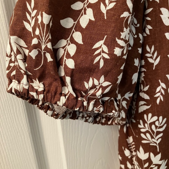 Boho Brown and White Dress - Picture 3 of 5